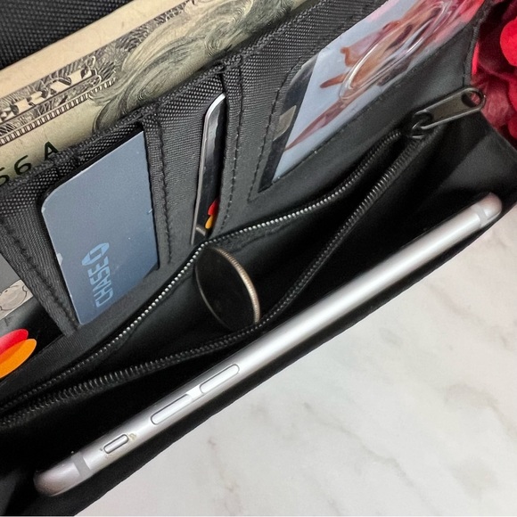 Supernatural Black and Maroon Pentagram Clutch Wallet Wristlet - Picture 10 of 15